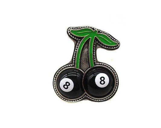 8 Ball Cherry Cuff Ring